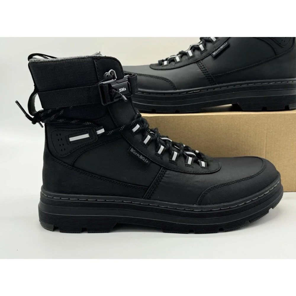 Dr Martens Combs Tech WX Black Waterproof Boots Men's Size 13 32103001
